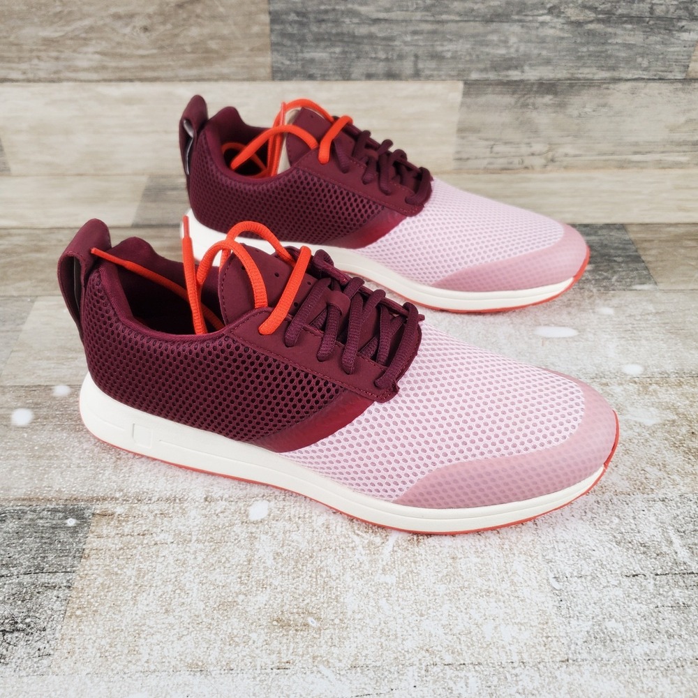 York Athletics The Henry Mens Shoes Sz 11 Magenta Pink Mesh Lace Up Sneakers